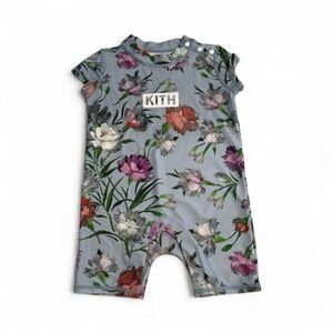 Kith Blue Floral Baby Romper
